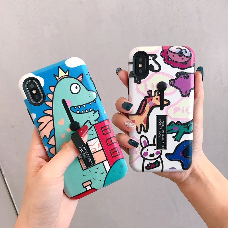 Мультфильм Мелкие животные Чехлы для Apple iphone X XR XS 10 Max демонстрационный держатель