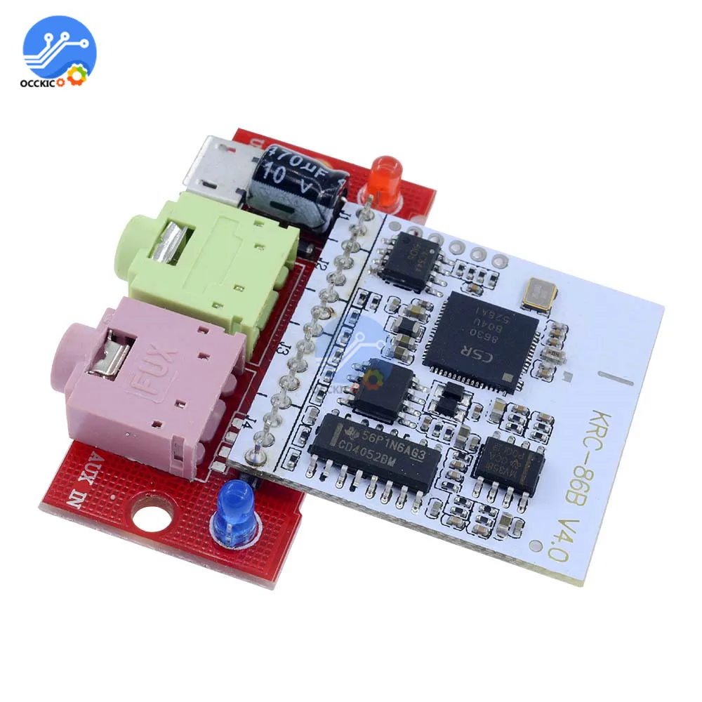 KRC 86B Bluetooth V4.0 стерео аудио приемник модуль беспроводной микро USB 3 5 мм динамик