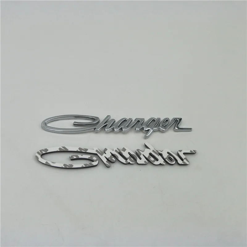 

For Charger Side Fender Metal Emblem Badge Logo Nameplate Decals Set of 2