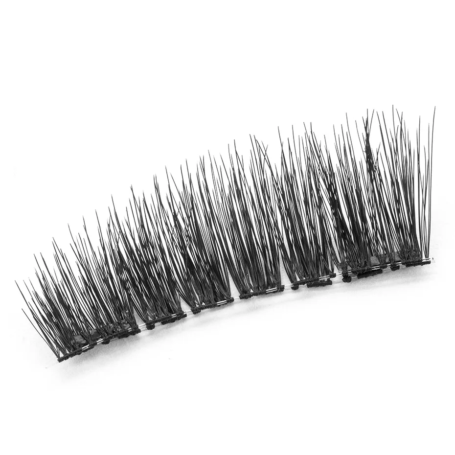 4 шт./пара накладные ресницы из меха норки с двойным магнитом|eye lashes extension|lash