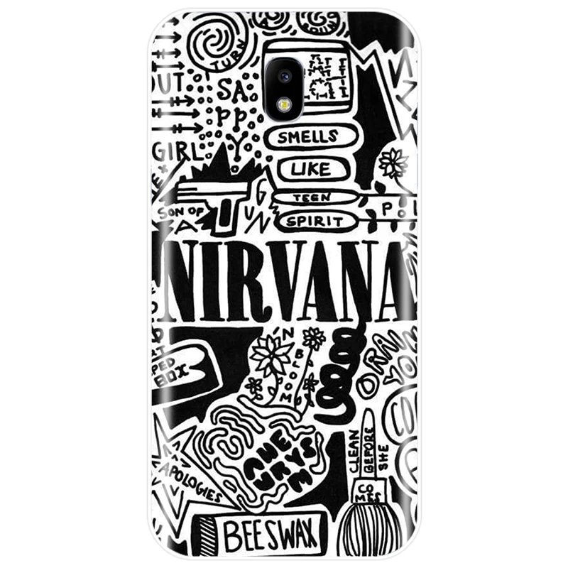 Nirvana Kurt Cobain Чехол для мобильного телефона TPU чехол для телефона для Samsung Galaxy J3 J4 J6 J8 J3 J5 J7 J5 J7 J3PRO J7 плюс