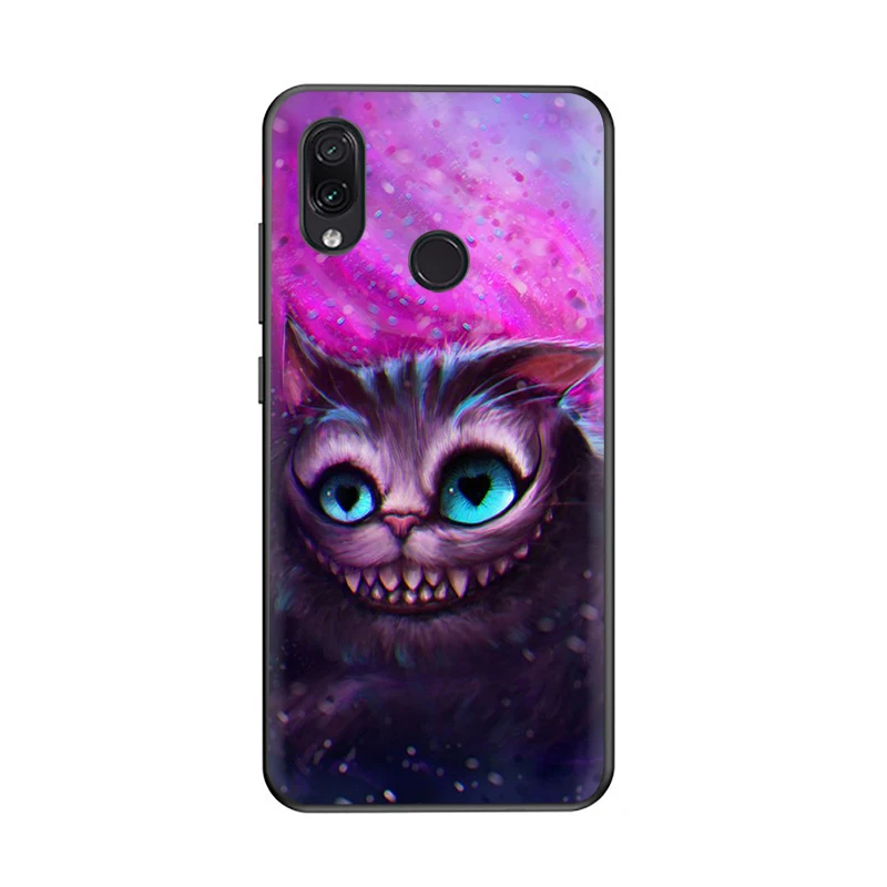 B3 Alice in Wonderland Cheshire Cat Silicone phone case for Xiaomi Redmi 4A 4X 5 6A Pro 7 GO Note 5 6 7 8 Pro 7A K20 Pro - Цвет: B3