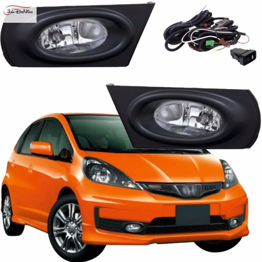 

JanDeNing Car Fog Lights for Honda JAZZ /FIT RS 2011 Clear Halogen bulb:H11-12V 55W Front Fog Lights Bumper Lamps Kit