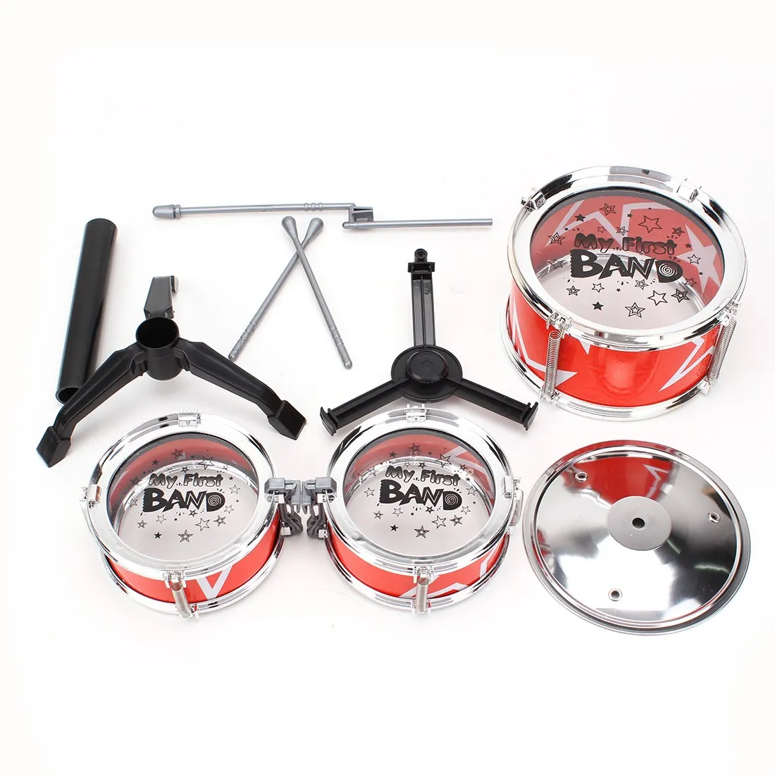 Детский барабан красный синий для детских игрушек|drum kit|toy drum kitdrum set |