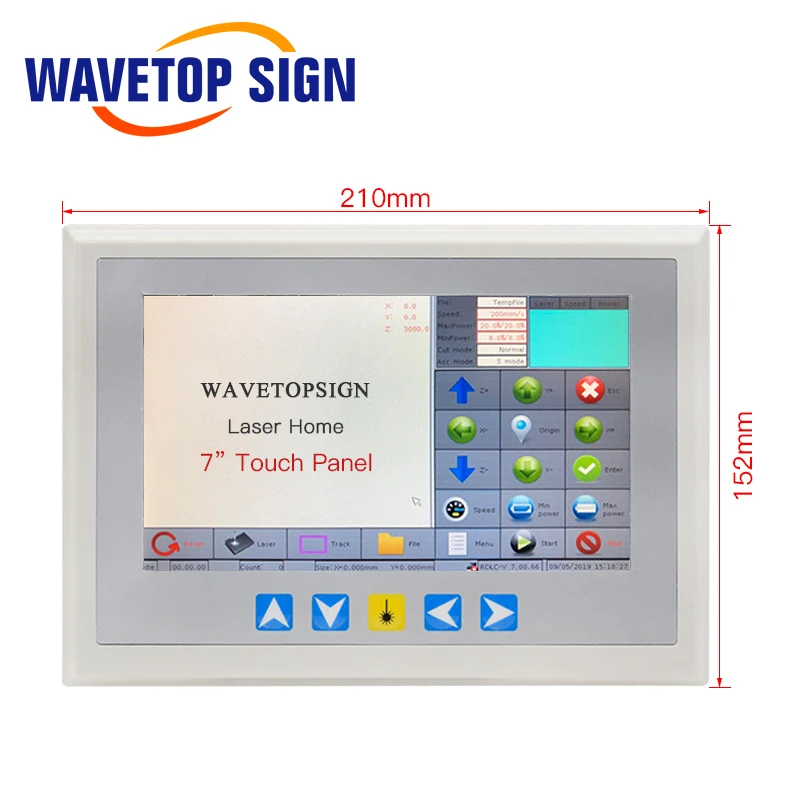 WaveTopSign Ruida RDC6344G 7 &quotсенсорная панель управления лазерная машина система Лазерная