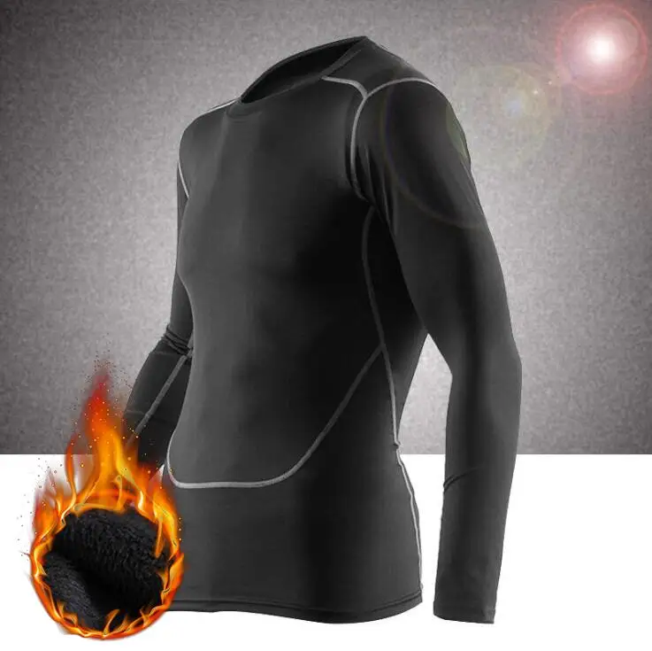 Clothing 2 Новинка, осенне-зимнее термобелье для мужчин, фирменное, быстросохнущее, анти-микробное, стрейчевое, мужское термобелье, теплое, флисовое, кальсоны - Цвет: Clothing 2