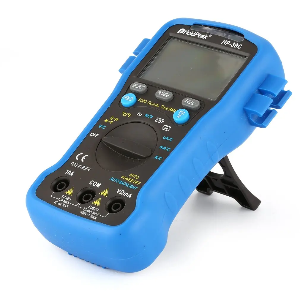 Holdпиковая HP-39C Цифровой мультиметр автоматический диапазон Тестер AC/AC 6000