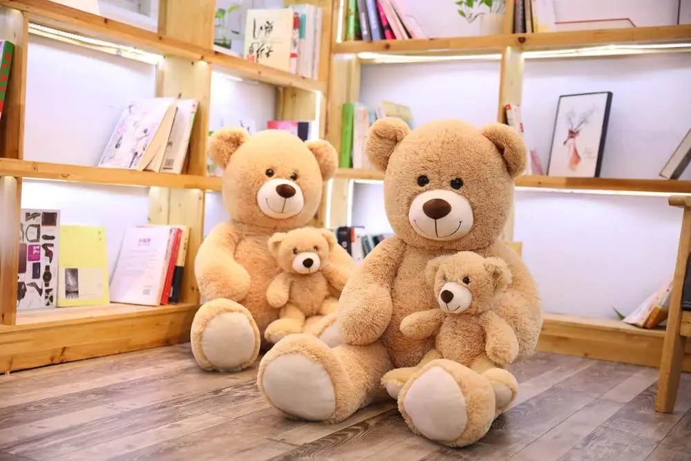 Новинка 100 см гигантский Kawaii креативный Мишка Тедди для матери и ребенка плюшевые