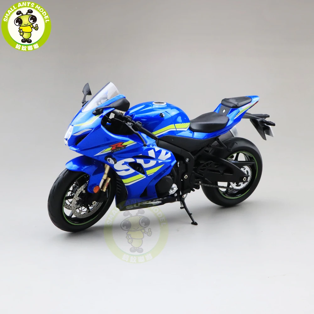 1/12 Suzuki подлинный GSX-R 1000R Литая модель мотоцикла игрушки для мальчиков и девочек Коллекция подарков