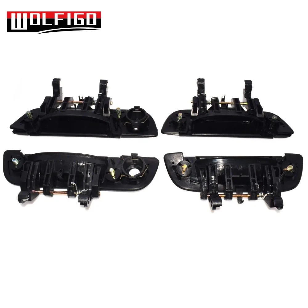 WOLFIGO черные ручки задней передней правой левой наружной двери Fit 95-02 Suzuki Baleno 82820-60G00, 82810-60G00, 82830-60G00, 82840-60G00