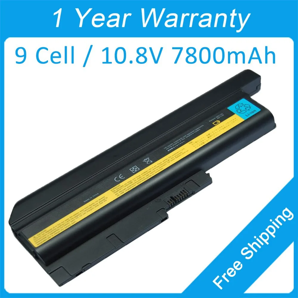 Новый аккумулятор для ноутбука 9 ячеек 7800 мАч IBM Thinkpad R60 R61 R61e T60p T61p 41N5666 42T4544 42T4560