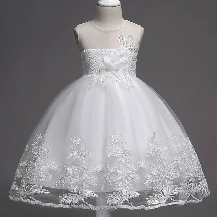 as pictures Vestidos/Детские праздничные Платья с цветочным узором для девочек; Рождественская одежда; вечерние платья без рукавов с большим бантом для маленьких девочек; платье принцессы на свадьбу - Цвет: as pictures