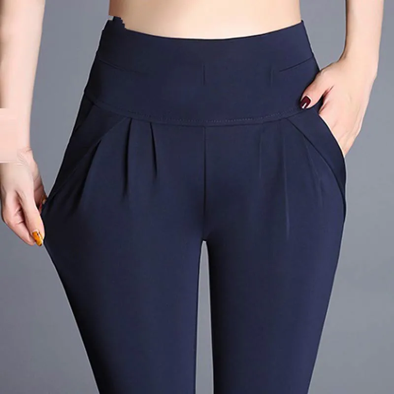 Women plus size harem pant lady full length leggings sexy high waist Spring Autumn Trousers red green black khaki pants | Женская одежда