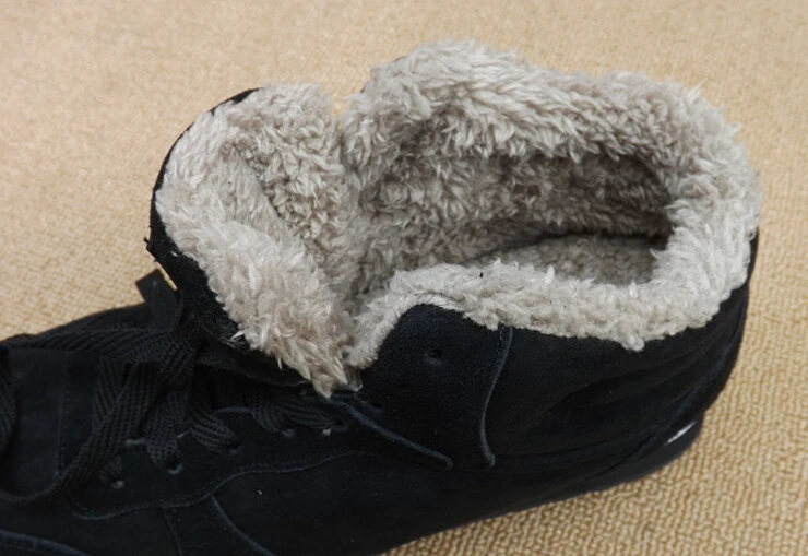 Новые модные мужские зимние ботинки плюшевые супер теплые рабочая обувь