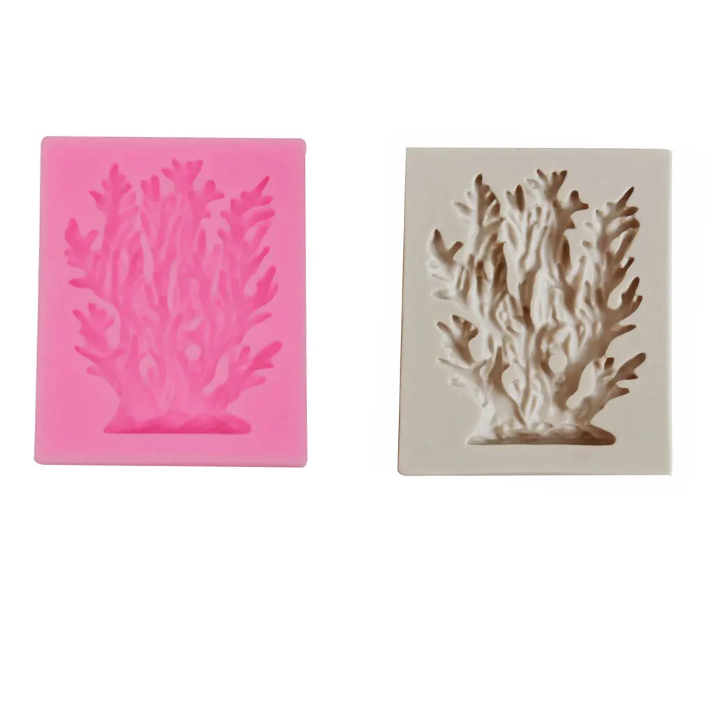 Coral Sugarcraft силиконовая форма 3D морские водоросли кекс кухонная для торта Мыло