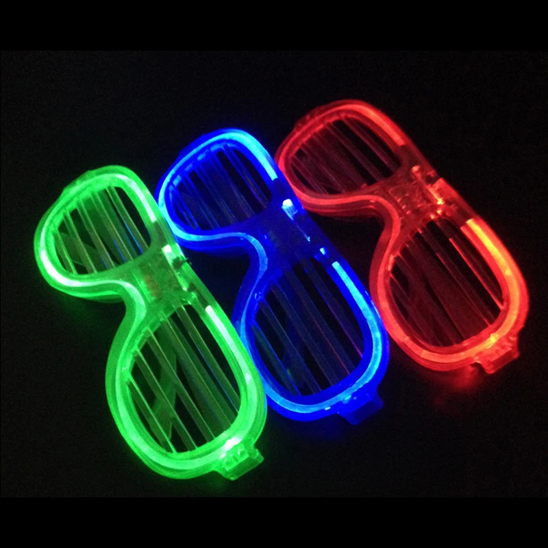 Fashion Neon LED Party Dressing Halloween Decorations Smart Remote Control Glasses Costumes DJ Bright EL Glow Rave | Дом и сад