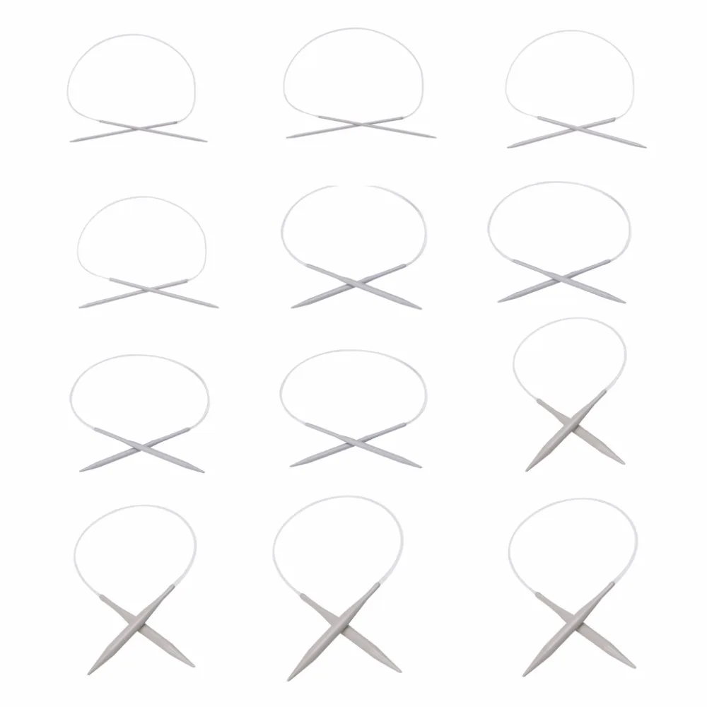 

Aluminum Circular Knitting Needles 40cm/15.75" 2mm/2.5mm/3mm/3.5mm/4mm/4.5mm/5mm/5.5mm/6mm/6.5mm/7mm/8mm