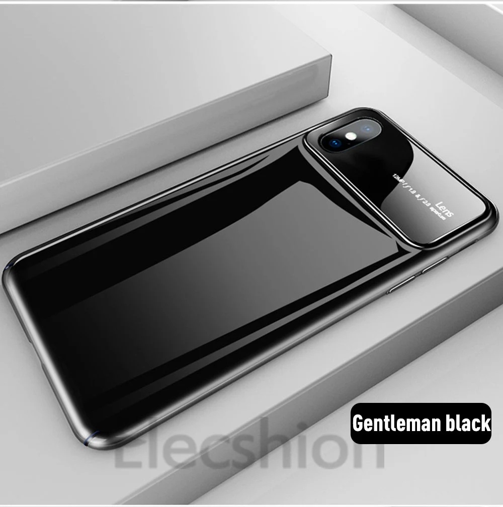 Противоударное Зеркало чехол для телефона для iPhone 7 8 Plus XR закаленное стекло Матовый ПК для iPhone X XS Max 6 6 Роскошные линзы фортепиано Capinhas