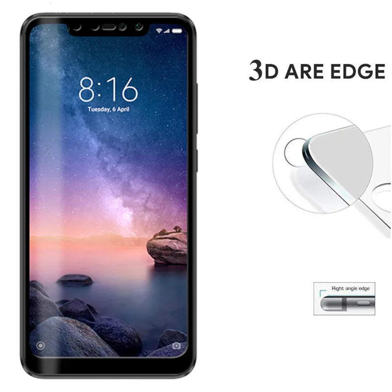 Защитное стекло для Xiaomi Redmi Note 6 Pro Защитная пленка закаленное защиты экрана |