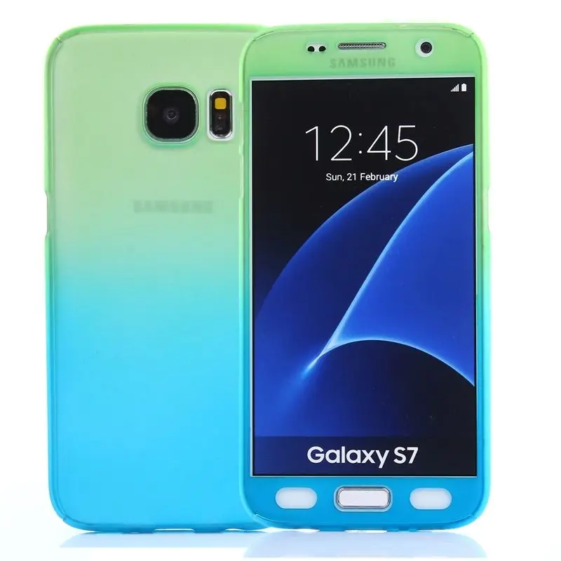 Zeallion для самсунга S5 S6 S7 край S8 плюс J5 J7 A7 обратите внимание, для девочек от 5 до 8 лет 360 градусов полный корпус защитный чехол градиент Цвет жесткий чехол
