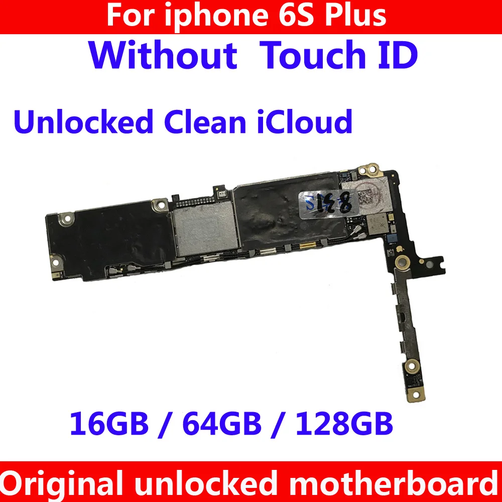 Оригинальная материнская плата 16 Гб 64 128 без Touch ID для iphone 6 S Plus разблокированная с
