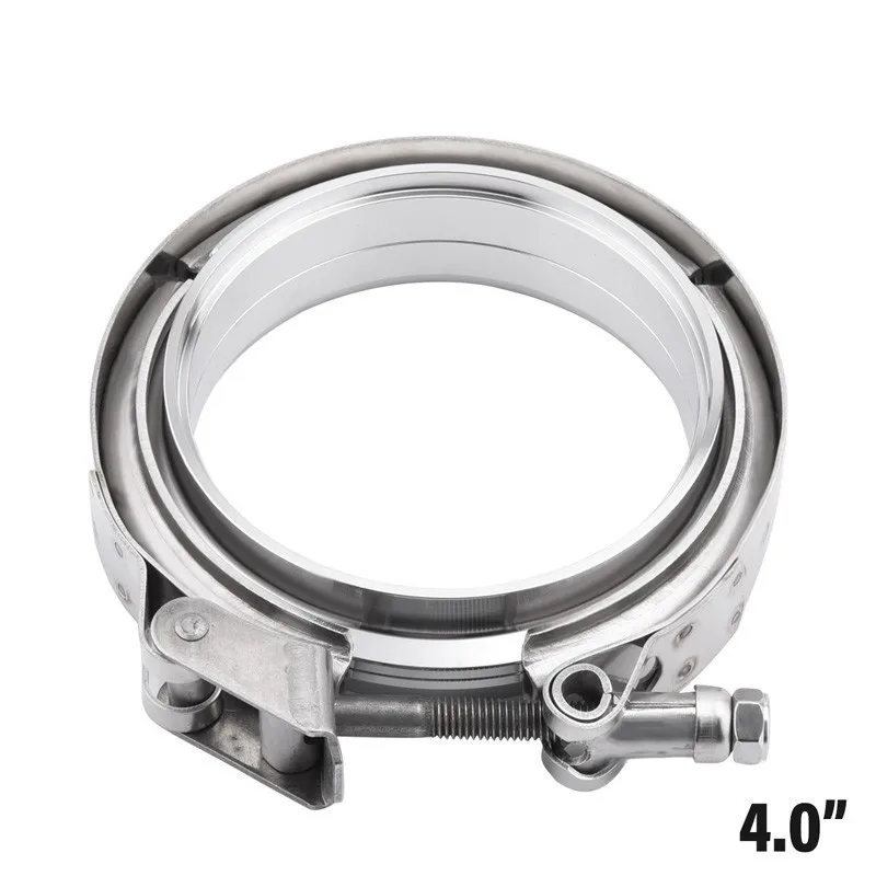 5.0inch 2," /3,0"/3," /4,0" из нержавеющей стали зажим выхлопной полосы быстрого выпуска V Зажим мужской женский фланец для труб турбо выхлоп - Цвет: 5.0inch