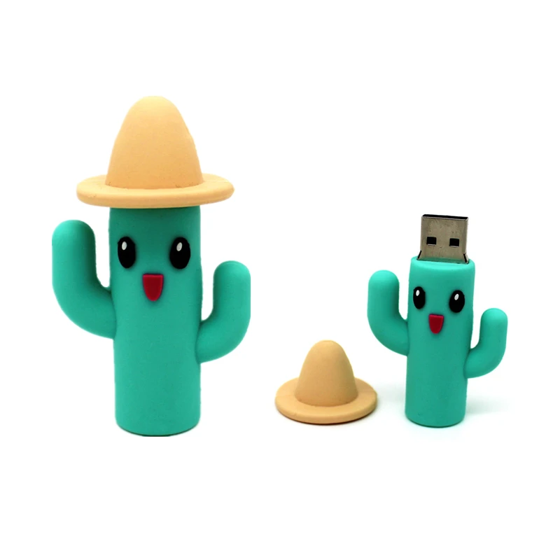USB флеш накопитель с милым рисунком кактуса 64 ГБ 4 8 16 32 ГБ|USB флэш-накопители| |
