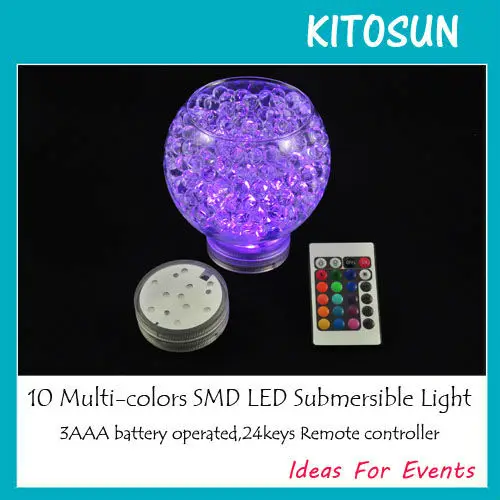 1 шт./лот ПОГРУЖНОЙ водонепроницаемый RGB светодиодный светильник для кальяна