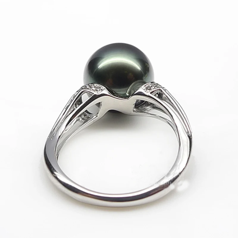 Женские жемчужные кольца AINUOSHI круглые с натуральным жемчугом 11 5 мм из