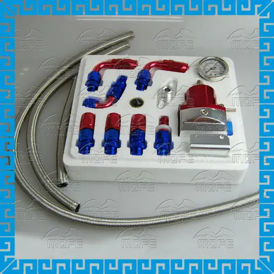 Мфэ алюминиевый регулятор давления топлива с белый диапазон : 0 - 160 фунтов на