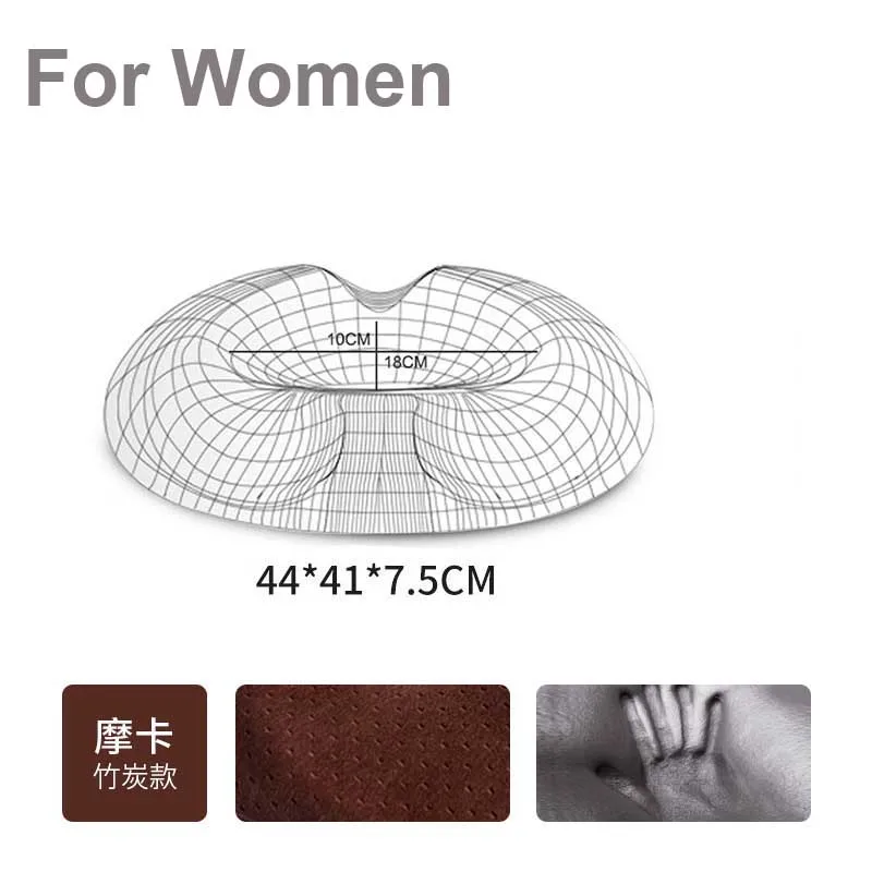 women velvet brown Подушка для сидения, нескользящая Ортопедическая подушка с эффектом памяти, копчик, подушка для задней кости, Подушечка Для Снятия Боли, для офисного кресла, автомобильное сиденье, боль в спине - Цвет: women velvet brown