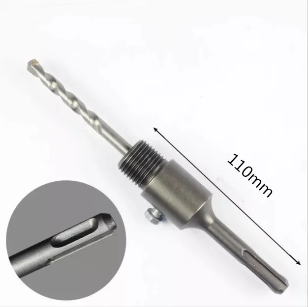 Round handle110mm Хвостовик Сверло 30-150 мм настенное отверстие пилы 110-530 мм стержень для Бетон цемент камня - Цвет: Round handle110mm