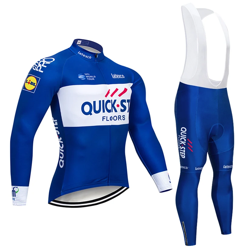 2019 зима QUICK STEP TEAM 9D гель колодки Велоспорт Джерси велосипед брюки для девочек