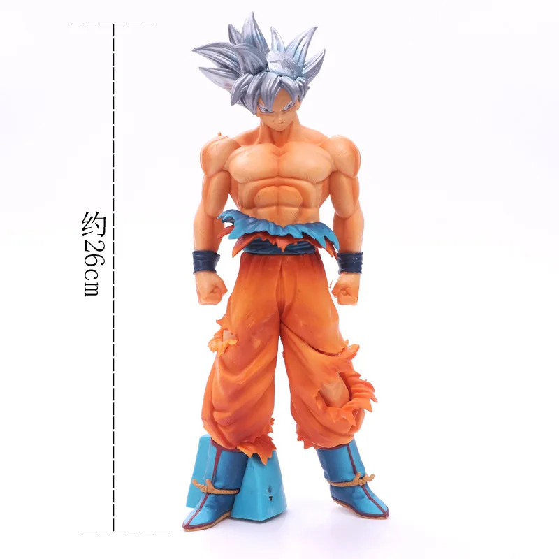 26 см Dragon Ball Z Супер статуя SAIYAN воины ствол v Сон Гоку боевой урон ПВХ фигурка модель