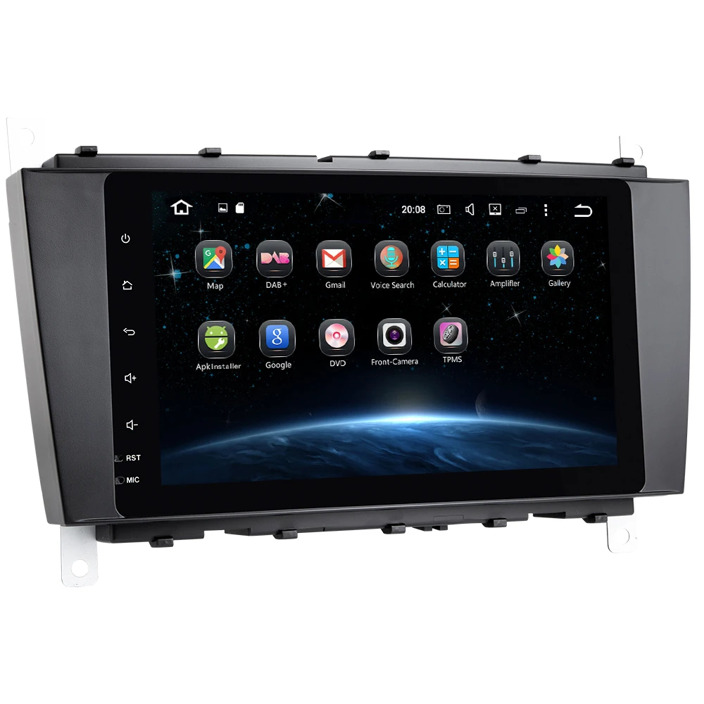 Eunavi 9 &quot2 Din Android 8 0 автомобильный стерео радио GPS для Mercedes Benz C Class W203 S203 C180 C200