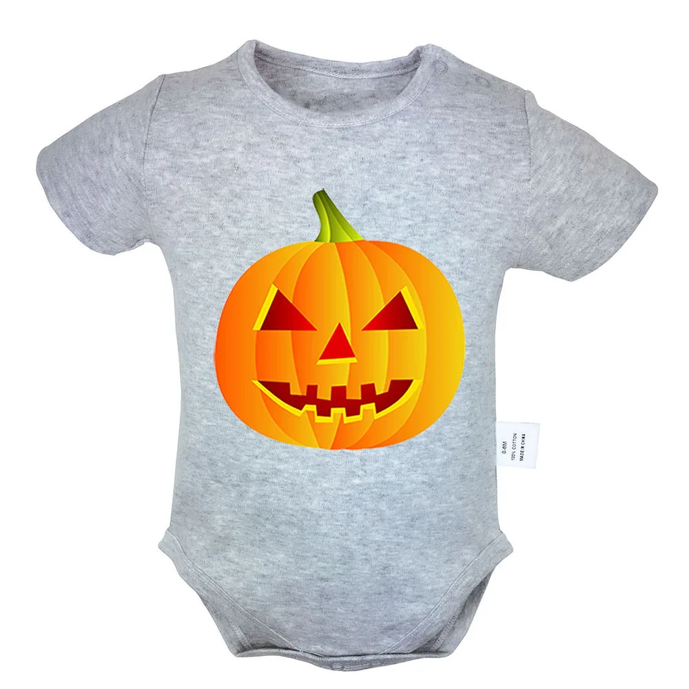 Bon Jovi Rock Band Wing Heart Sword Happy Halloween evil pumpkin lantern candy Newborn Baby Outfits Jumpsuit Infant Bodysuit | Детская