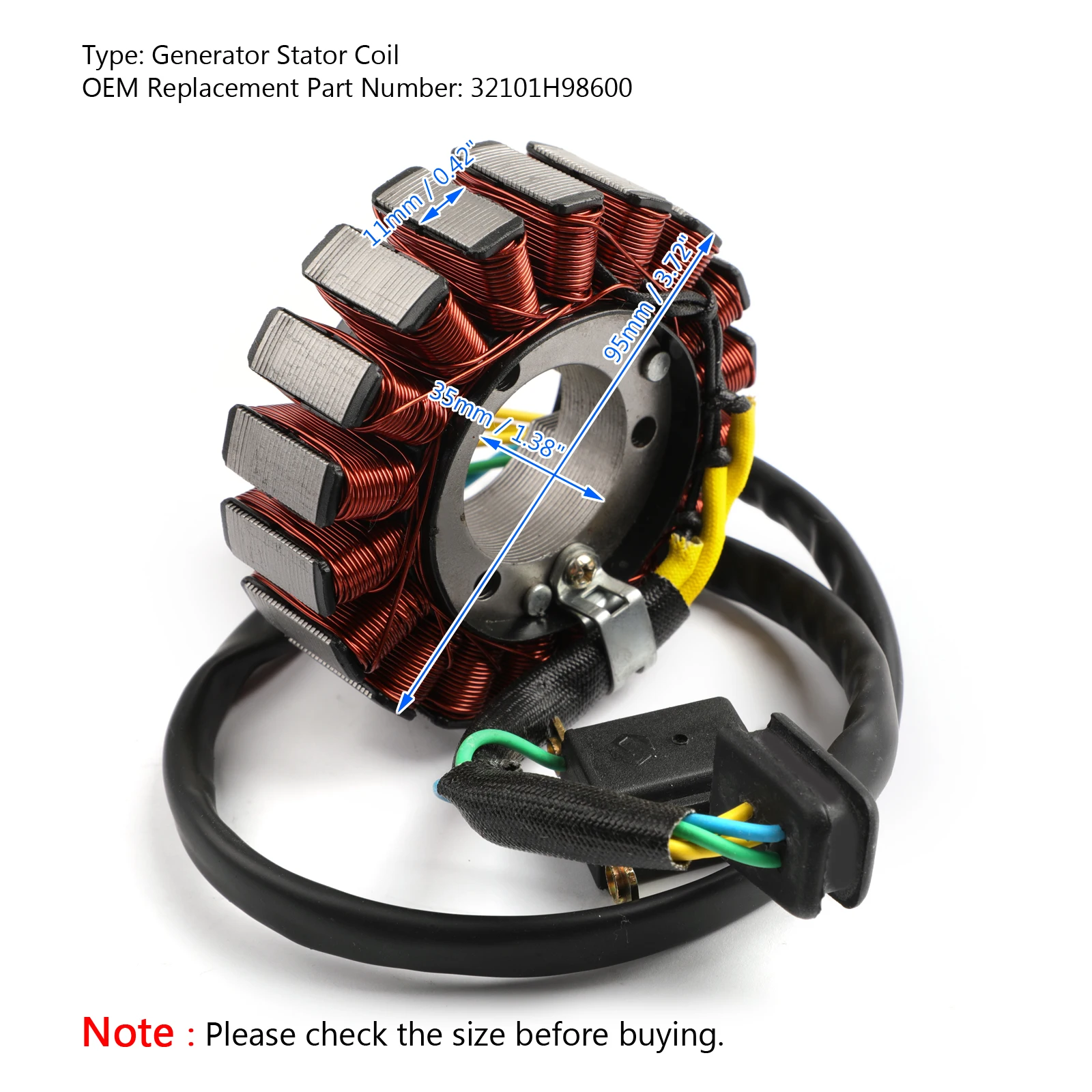 Areyourshop для Hyosung GV250 2012- GT250 GT250R 2010- Магнето обмотка статора генератора 32101H98600