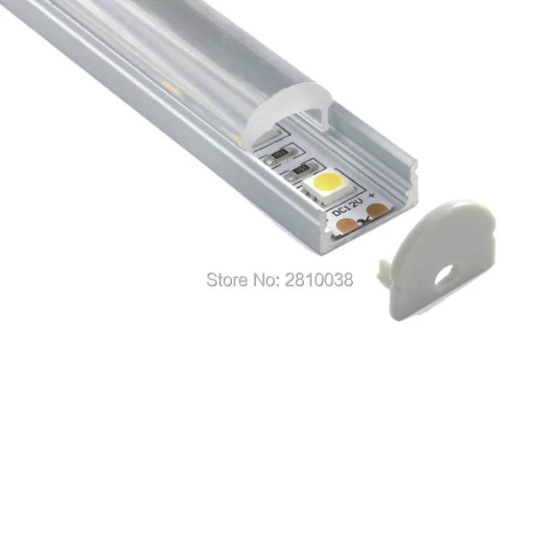 10 X 1M Sets/Lot 60 degrees beam angle shape aluminum profile led U type aluminium led profile housing for wall lighting