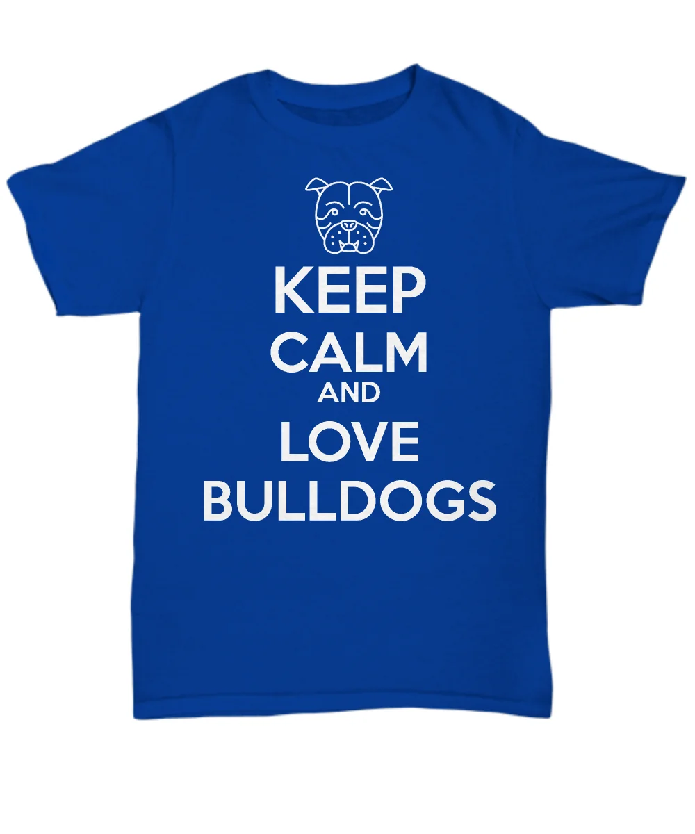 Новинка 2019 модная брендовая футболка повседневная с надписью Keep Calm And Love Bull