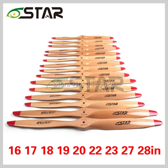 Бесплатная доставка высококачественные газовые деревянные пропеллеры 16 ~ 28
