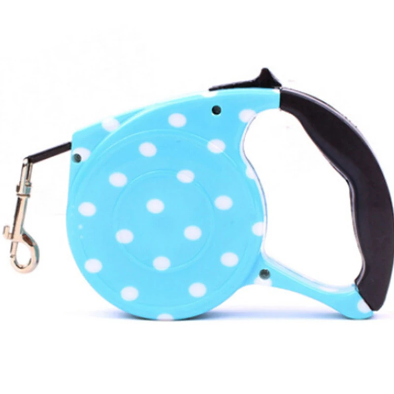 Автоматический выдвижной поводок для собак из прочного полиэстера 5 м прогулок с