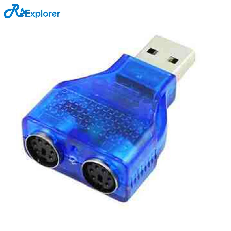Rsexplorer 1 шт. USB к PS2 Буле штекерным Женский Кабель адаптер конвертер Применение для