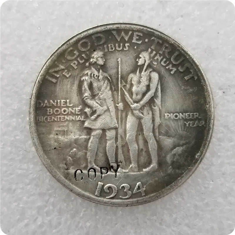 Античное серебро США 1934 1938 двухкомпонентная памятная полукопия долларов