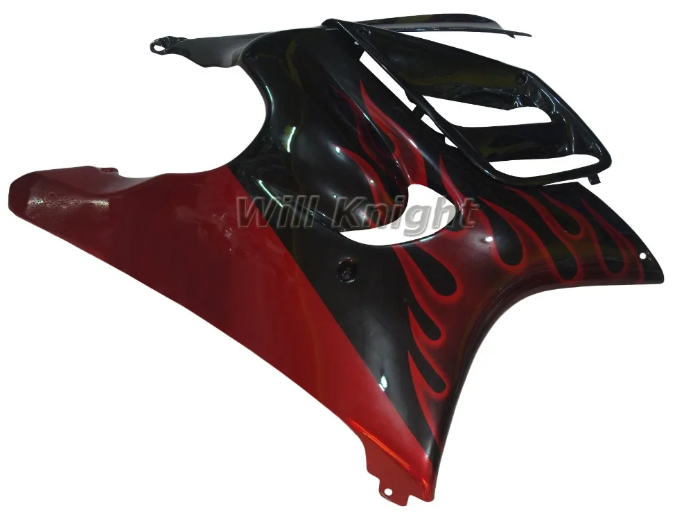 АБС-Пластик CBR Гонки Красный Пламя Обтекателя Kit Кузов Комплект Для HONDA CBR600F3 ЦБ РФ