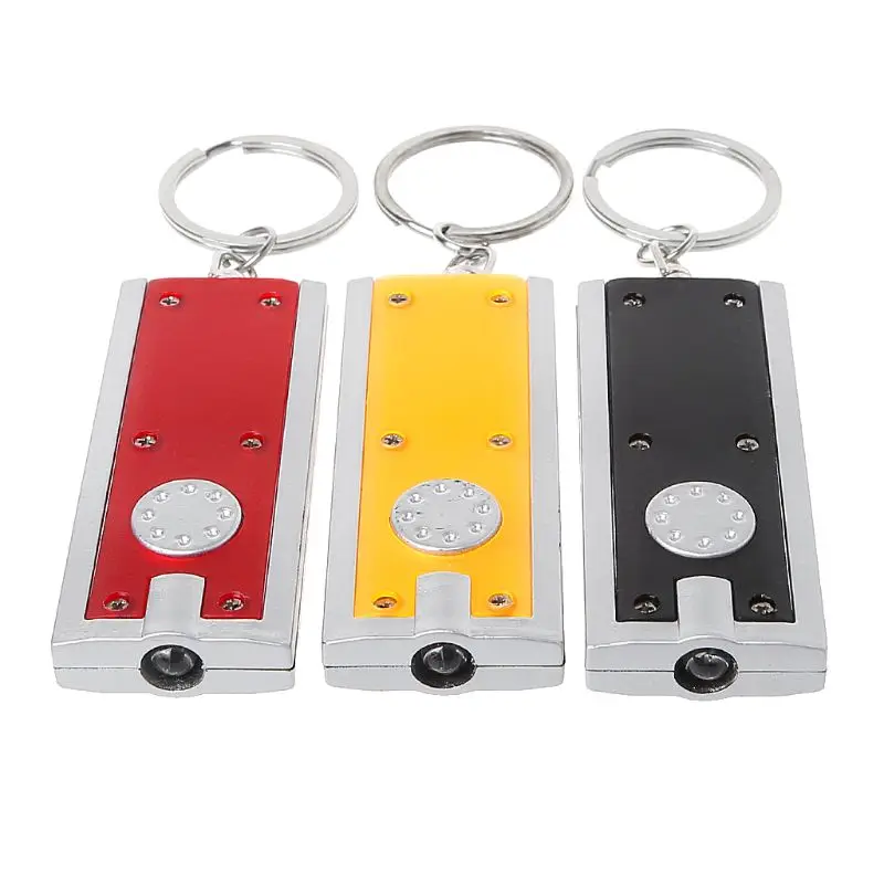 Mini Super Bright Light LED FlashLight Plastic Single File Flashlights with Keychain | Лампы и освещение