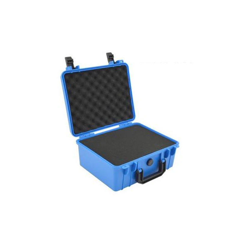 Blue Портативный ящик для инструментов, защитный Безопасный инструмент, ящик для инструментов из АБС-пластика, герметичный чехол для инструментов, утолщенная Противоударная коробка с губкой - Цвет: Blue