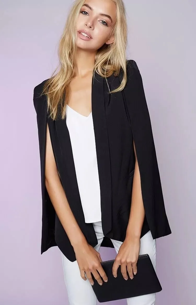 Bella philosophy верхняя одежда Накидка женская куртка осень Новая женская шаль Женский блейзер Повседневная Офисная Леди