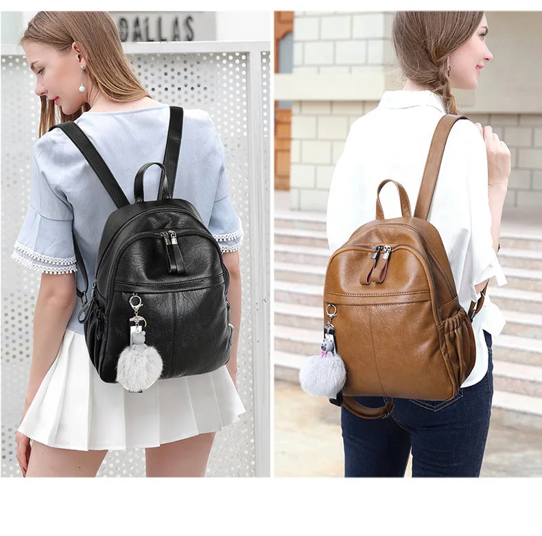 Chuwanglin Модный женский рюкзак из натуральной кожи, школьный рюкзак mochila feminina, простой рюкзак, дорожные сумки B5180