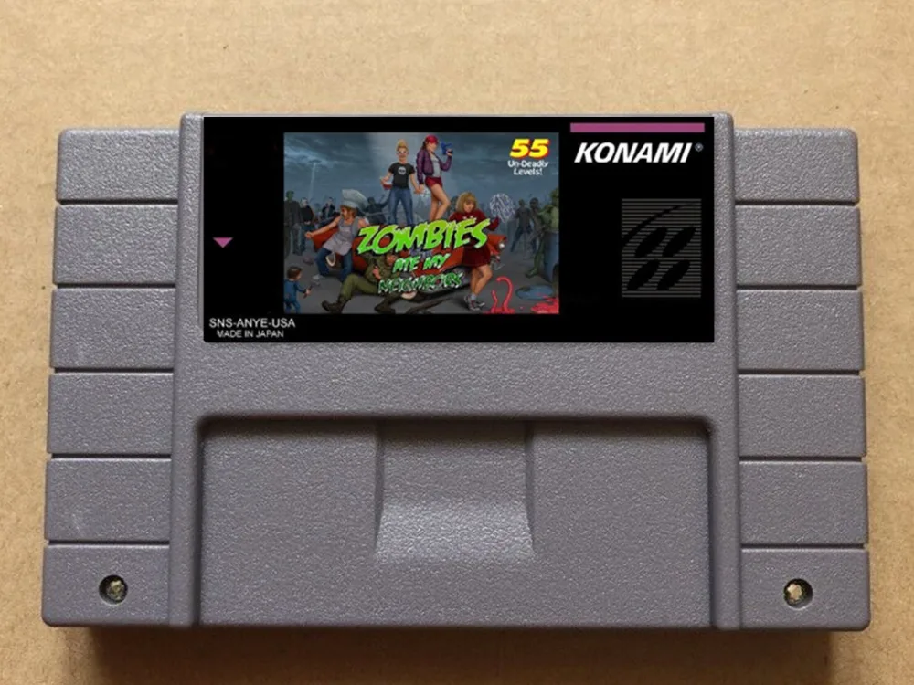 Oh No More Zombies Hate My neighbords USA-NTSC Версия 16 bit 46 pins видеоигры