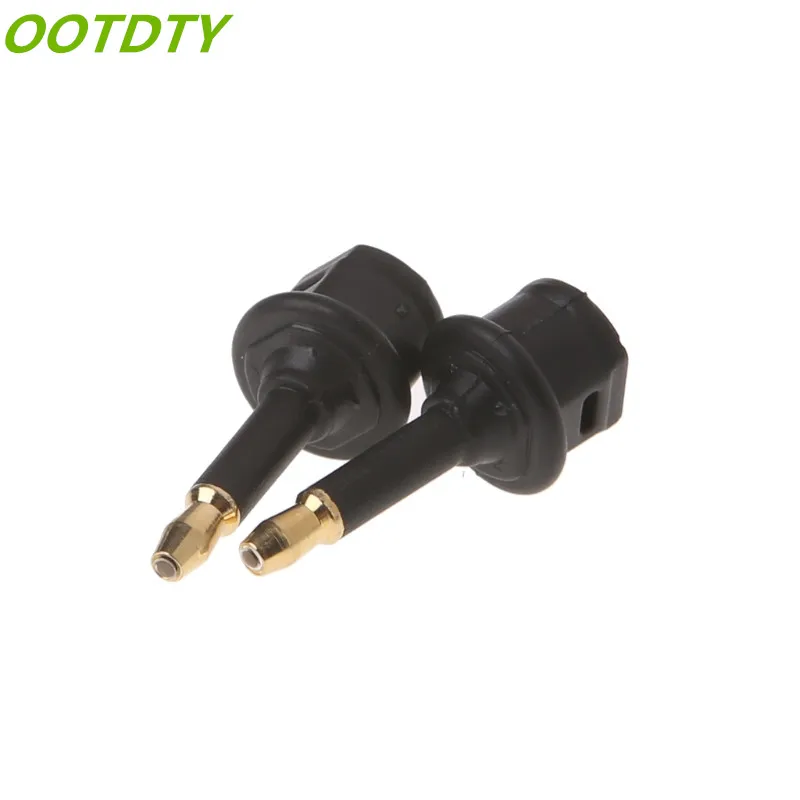 OOTDTY 2 шт. Toslink Female To 3 5 мм Male Mini Audio Plug Цифровой оптический адаптер конвертер |